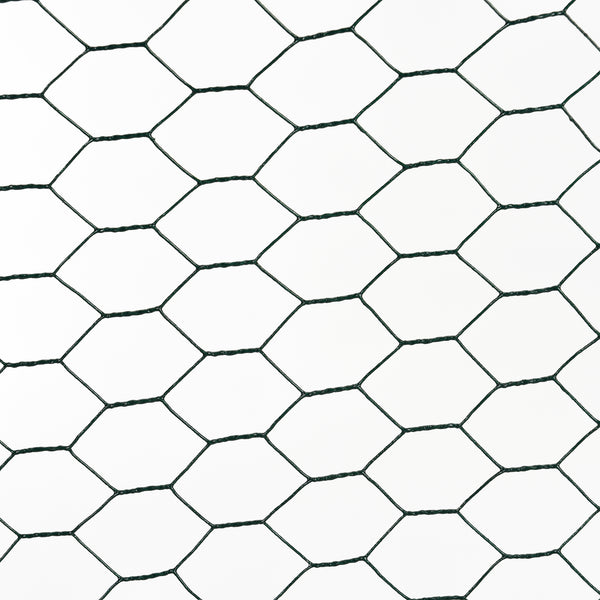 Trådstaket trådnät 100cmx25m PVC belagd förzinkat stål grön [pro.tec]