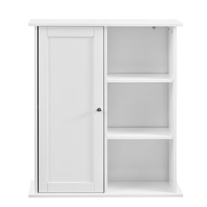 Väggskåp till badrum 71x60x18cm vit [en.casa]
