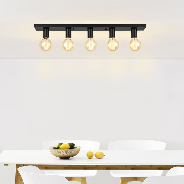 Stilig plafond-Korinth-9x8x80cm-metall-svart