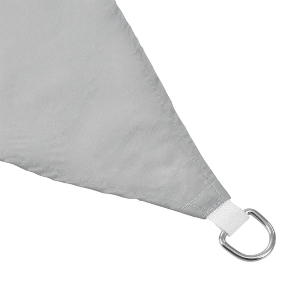 [en.casa]® Soltak-vattenavvisande - fyrkantig 3m x 5m ljusgrå