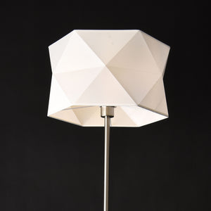 Golvlampa Narwa 152xØ40cm krom linne vit [lux.pro]