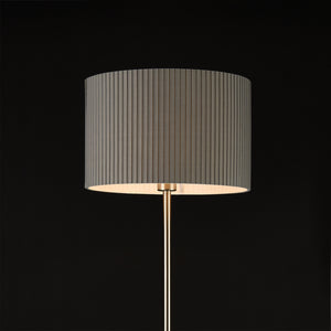 Golvlampa Coimbra metall textil grå [lux.pro]