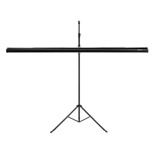 Projektorduk Projektorskärm med stativ (2 ) 113 tum/287 cm 2 HD/3D PVC beläggning Gain 1,1 mittriangel [in.tec]