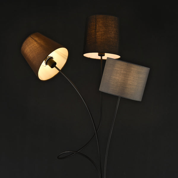 Golvlampa Treviso 146cm metall textil [lux.pro]