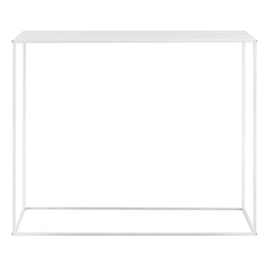 Avlastningsbord Sidobord Sideboard metall vit matt [en.casa]
