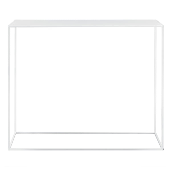 Avlastningsbord Sidobord Sideboard metall vit matt [en.casa]