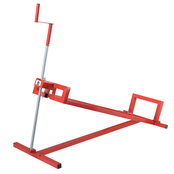Hopfällbar motorkran stål max. belastning 400 kg röd [pro.tec]