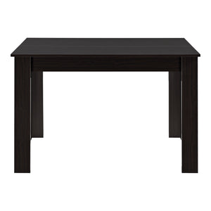 Matbord Skien 117x76x74cm valnötsfärg, högglans spånskiva plats för 4 [en.casa]