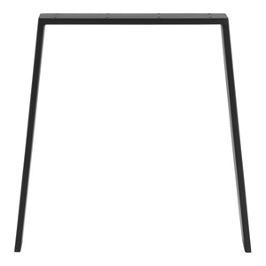 Bordsben set om 2-55-70x72cm pulverlackerat stål svart matt [en.casa]