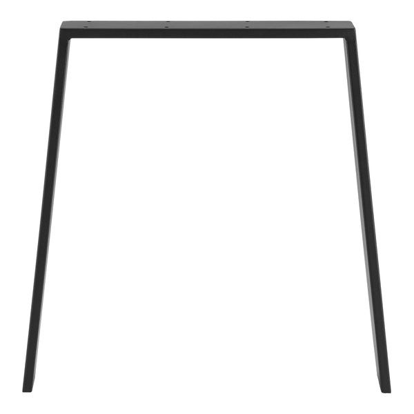 Bordsben set om 2-55-70x72cm pulverlackerat stål svart matt [en.casa]