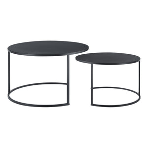 Soffbord Korenica set om 2 järn 46x74cm 41,5x58cm [en.casa]