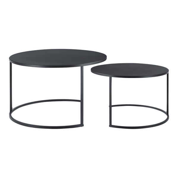 Soffbord Korenica set om 2 järn 46x74cm 41,5x58cm [en.casa]