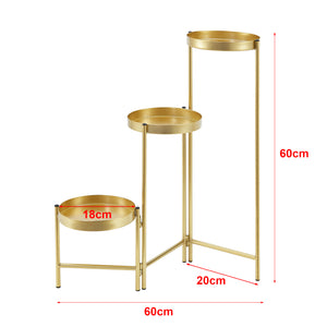 Piedestal Kallo 60x60x18 cm metall [en.casa] 