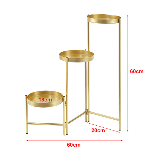 Piedestal Kallo 60x60x18 cm metall [en.casa] 