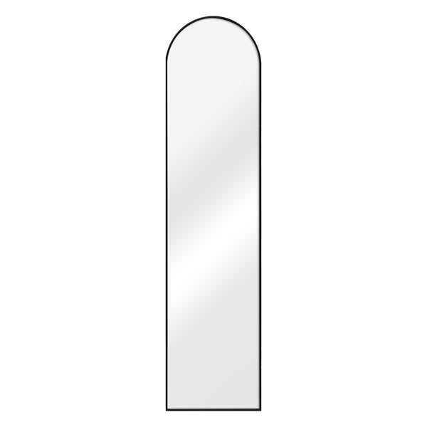 Golvspegel Bugnara 160x40 cm aluminium svart [en.casa] 