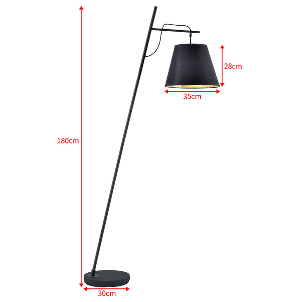 Golvlampa Nottingham Svart [lux.pro]