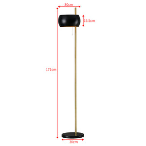 Golvlampa Luton metall marmor 171xØ30 cm [lux.pro] 