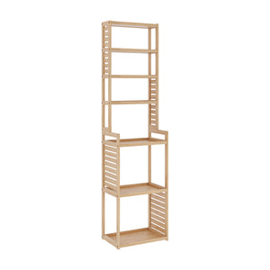 Badrumshylla Forssa 165x42x28 cm bambu [en.casa]