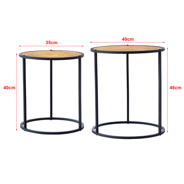Soffbord set Moriusaq metall [en.casa]