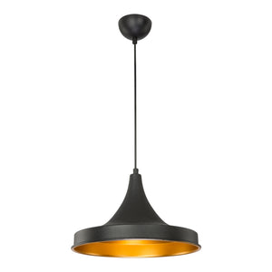 Taklampa Bamber Bridge 22,5 x 32,5 cm 1-lågig Svart / Mässingsfärgad [lux.pro]