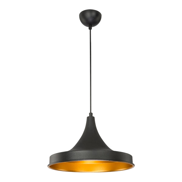 Taklampa Bamber Bridge 22,5 x 32,5 cm 1-lågig Svart / Mässingsfärgad [lux.pro]