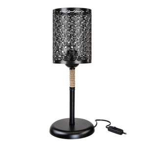 Bordslampa Filton E27 Metall Jutesele Svart / Jutefärgad [lux.pro]