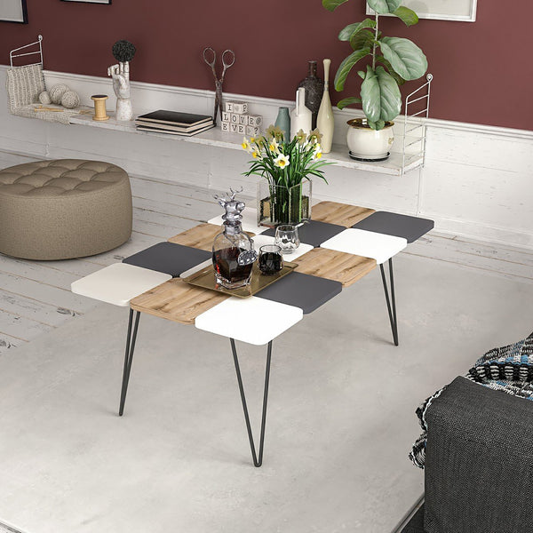 Soffbord Give 44x110x66 cm Mångfärgad [en.casa]