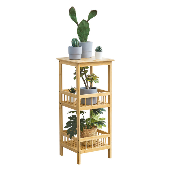 Hylla Pyhäjärvi 79x33x33 cm bambu [en.casa]