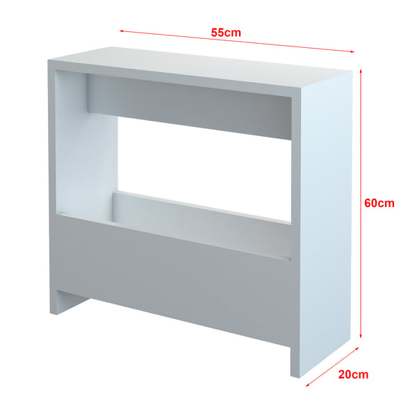 Sidobord Rødovre 60x55x20 cm vit [en.casa]