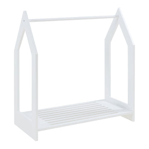 Garderobsställ Langeskov 78x75x35cm Vit [en.casa]