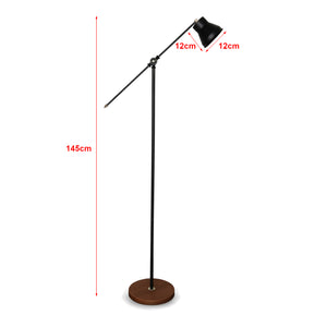 Golvlampa Peterborough Svart [lux.pro]
