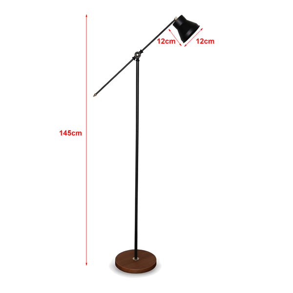 Golvlampa Peterborough Svart [lux.pro]
