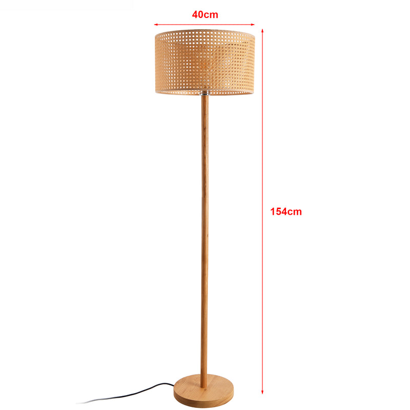 Måttskiss Golvlampa Rochdale 154 cm rotting [lux.pro]