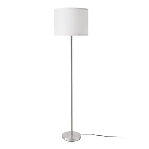 Golvlampa Tamworth 161 cm metall textil vit [lux.pro]