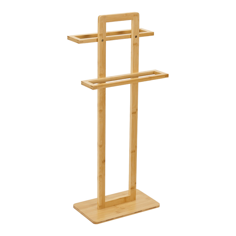 Måttskiss Handduksställ Træna 85x33,5x20 cm bambu [en.casa] 