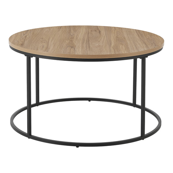 Soffbord Kuhmoinen 45xØ80 cm svart [en.casa]