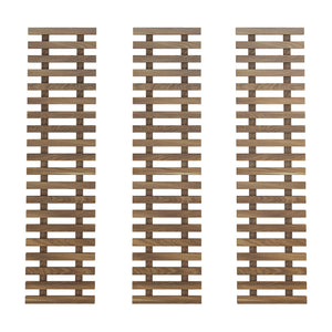 Blomkruksvägghyllset Herwijnen 3-delar 100x24cm Mörk träton [en.casa]