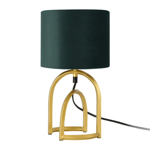 Bordslampa Smethwick 33,5xØ18 cm guld mörkgrön [lux.pro]