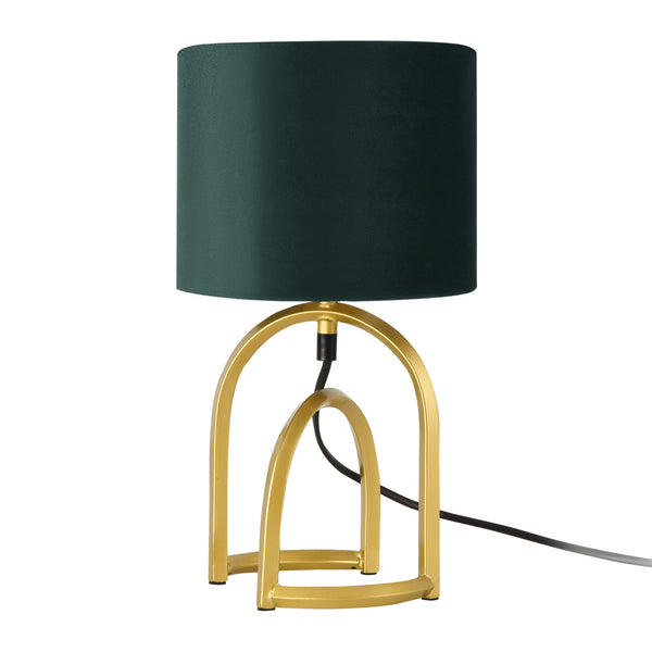 Bordslampa Smethwick 33,5xØ18 cm guld mörkgrön [lux.pro]