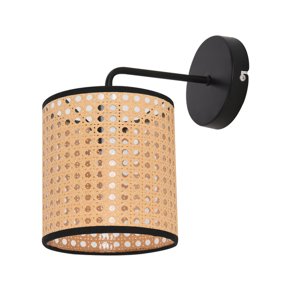 Southend vägglampa i rottinglook [lux.pro]