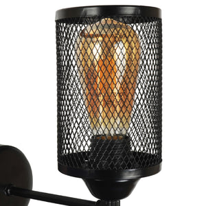 Vägglampa Kenilworth Svart 1 x E27 [lux.pro]