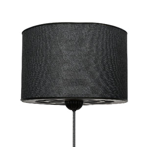 Golvlampa Malmesbury 1 x E27 Metall Svart [lux.pro]