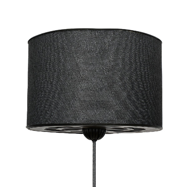 Golvlampa Malmesbury 1 x E27 Metall Svart [lux.pro]