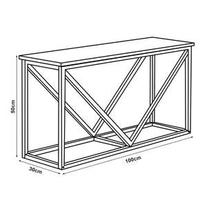 Vaasa vedställ med sittplats 100x30x50cm [en.casa]