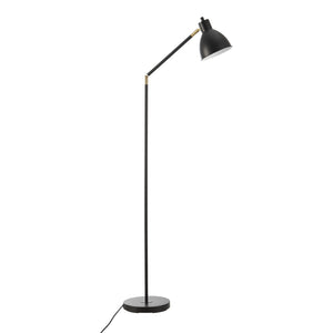 Golvlampa Stockport 139x59x23 cm svart guld metall [lux.pro] 