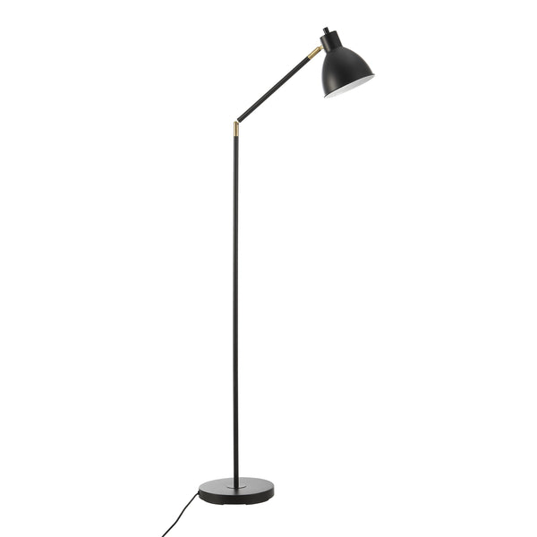 Golvlampa Stockport 139x59x23 cm svart guld metall [lux.pro] 