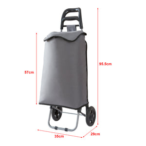 Hopfällbar kundvagn Aaby 36 L [en.casa]