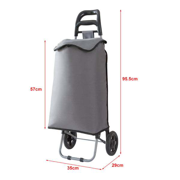 Hopfällbar kundvagn Aaby 36 L [en.casa]