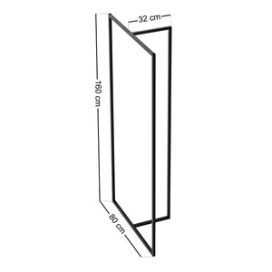 Klädhängare Hurdal 160x80x32cm svart [en.casa]