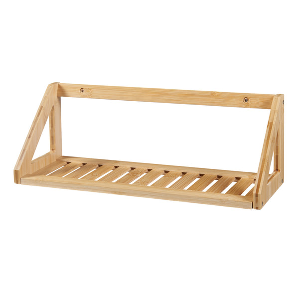 Vägghylla set Gjerdrum set om 2 43x15x15cm bambu [en.casa]